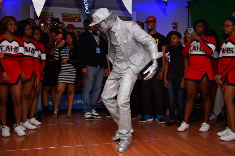 The Millennium Robots Transported From Space To Party At The Pepsi Suite!