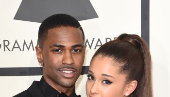 Ariana Grande and Big Sean attend The 57th Annual GRAMMY Awards