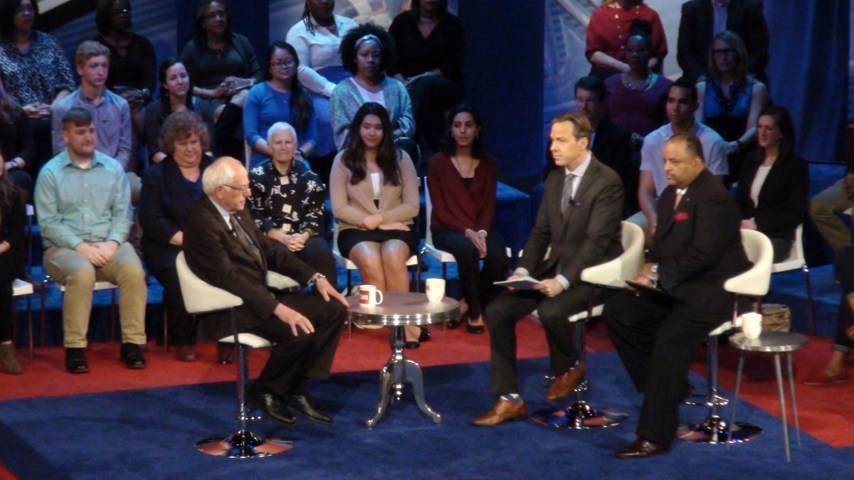 Democratic Town Hall Meeting Hillary Clinton Bernie Sanders