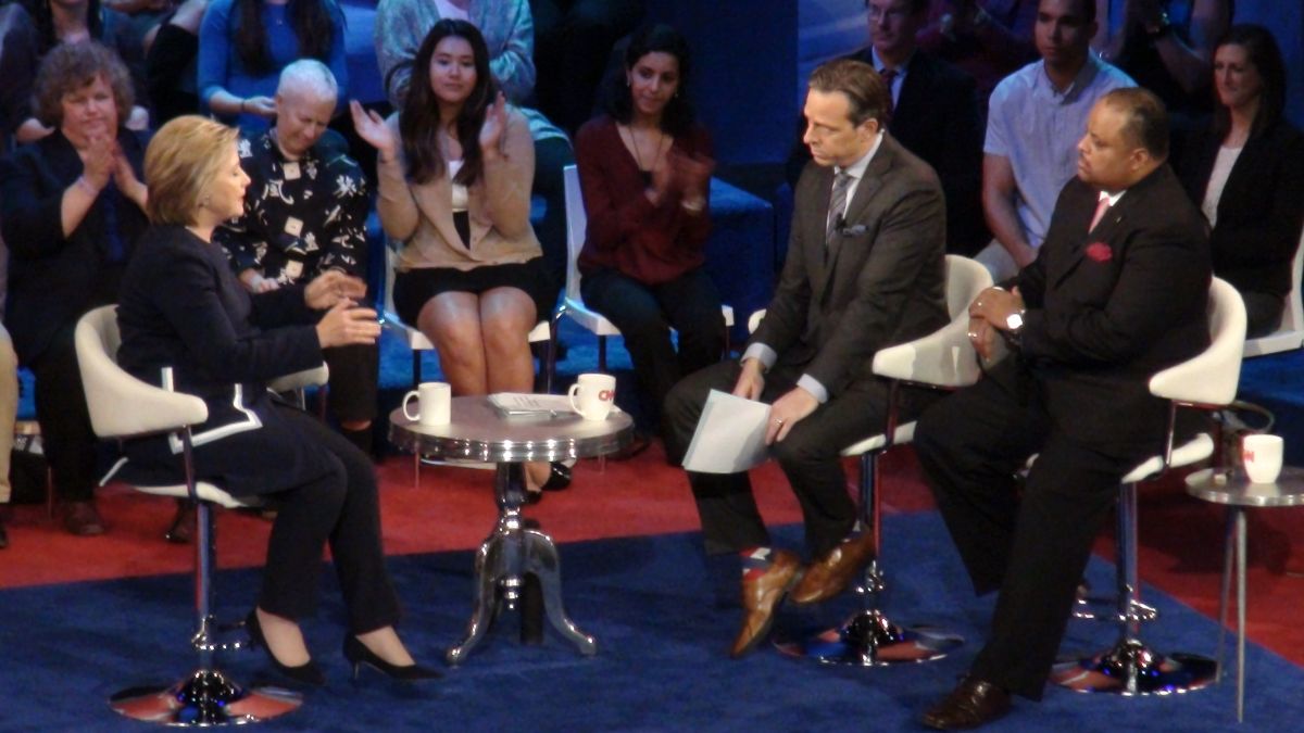 Democratic Town Hall Meeting Hillary Clinton Bernie Sanders