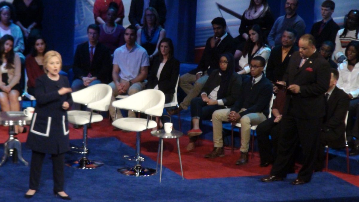Democratic Town Hall Meeting Hillary Clinton Bernie Sanders