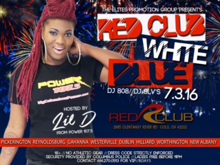 Red Club, White and Blue