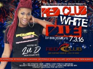 Red Club, White and Blue