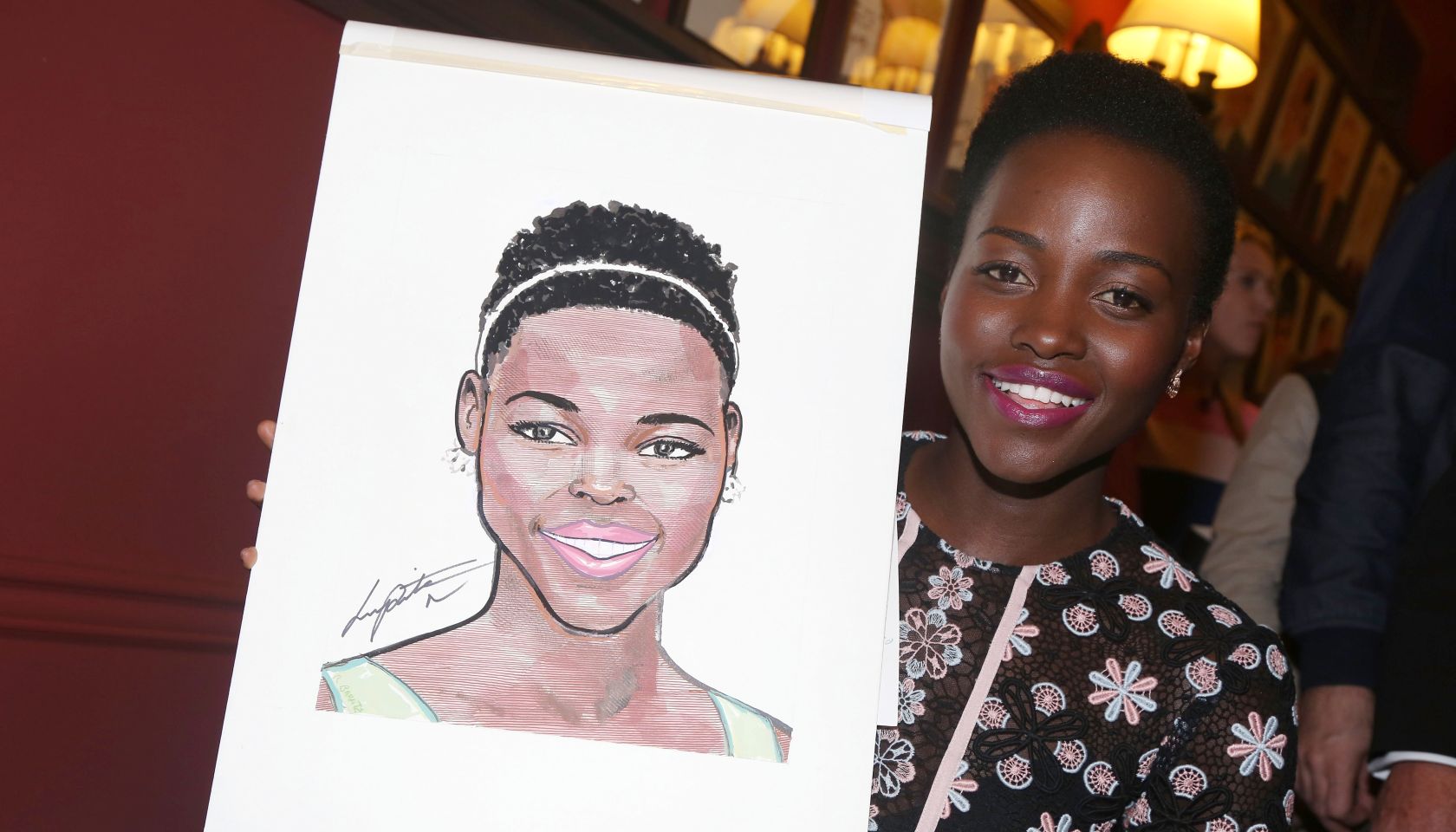 Lupita Nyong'o Caricature Unveiling