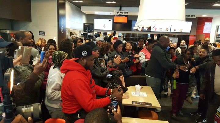 The Rickey Smiley Morning Show Visits McDonalds in Whitehall
