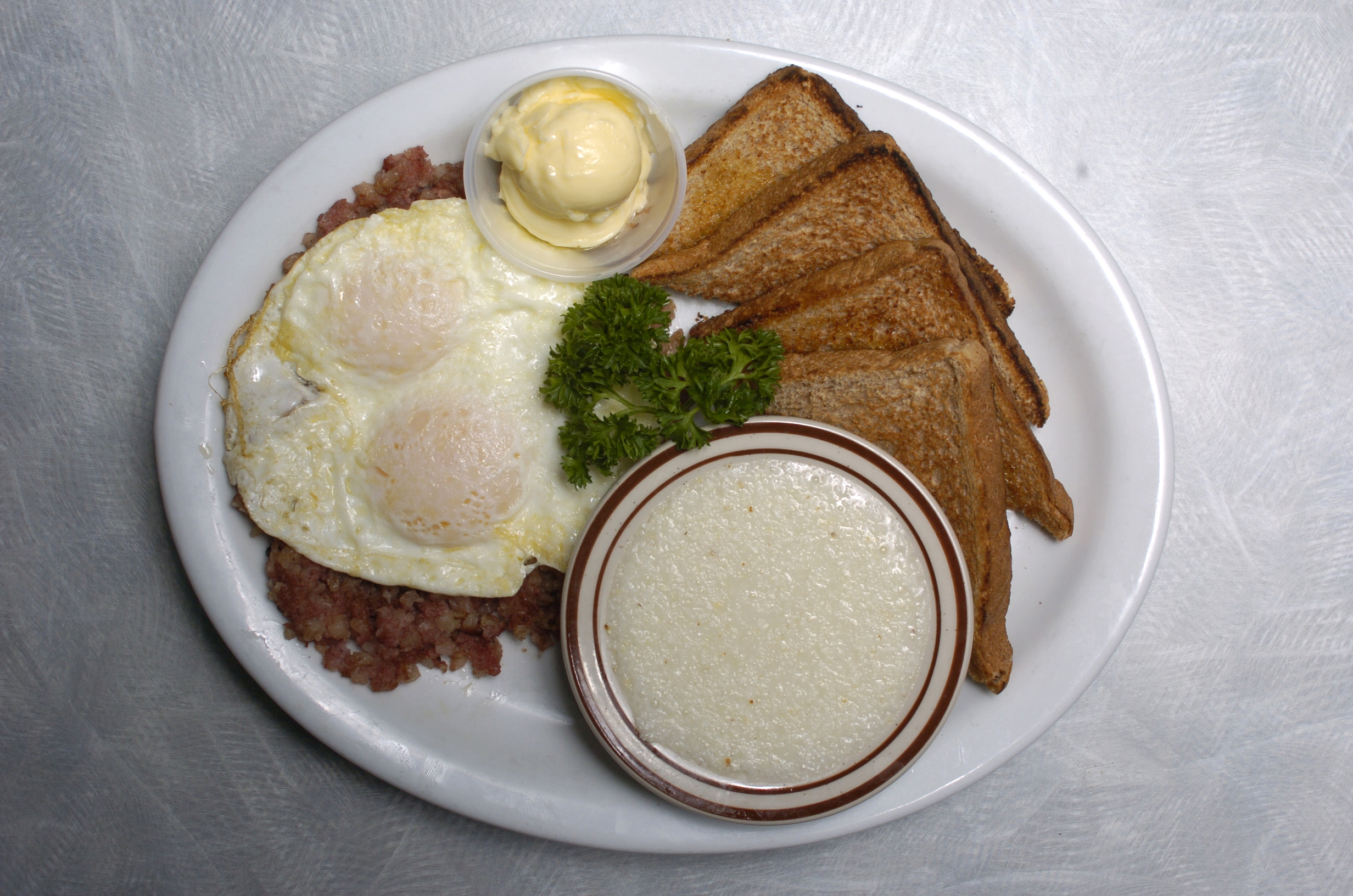 Corned beef hash from Denny's.