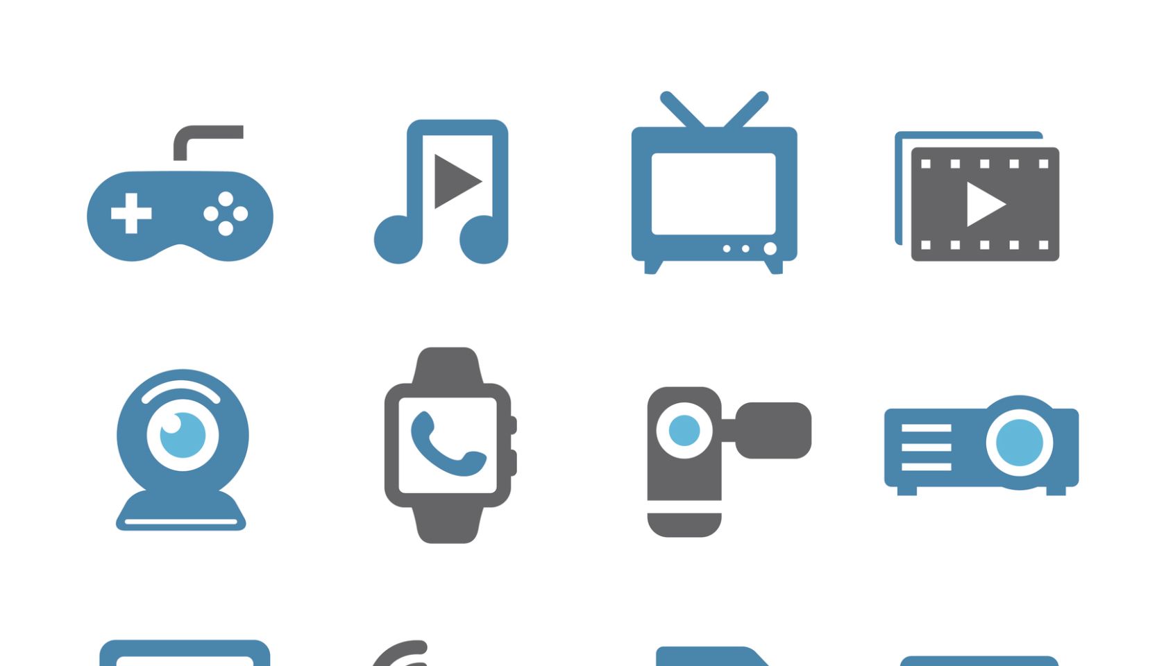 Multimedia Icons - Conc Series