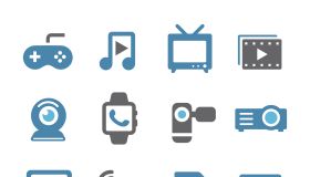 Multimedia Icons - Conc Series