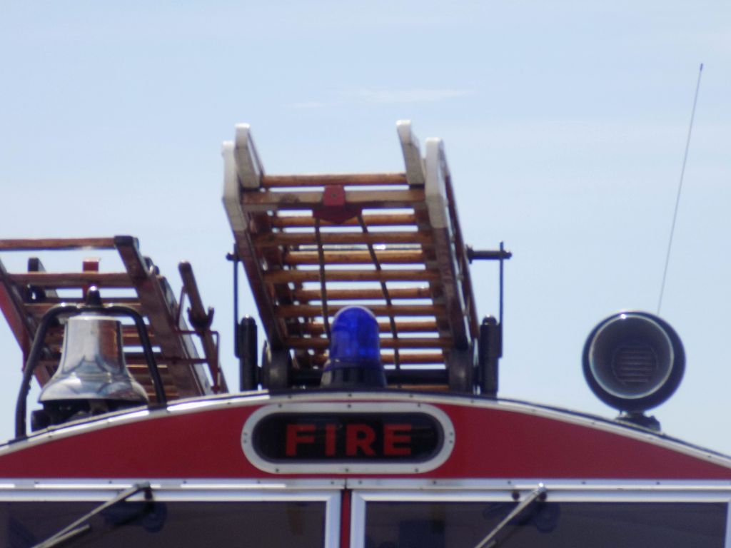 Ladder On Fire Engine Against Sky