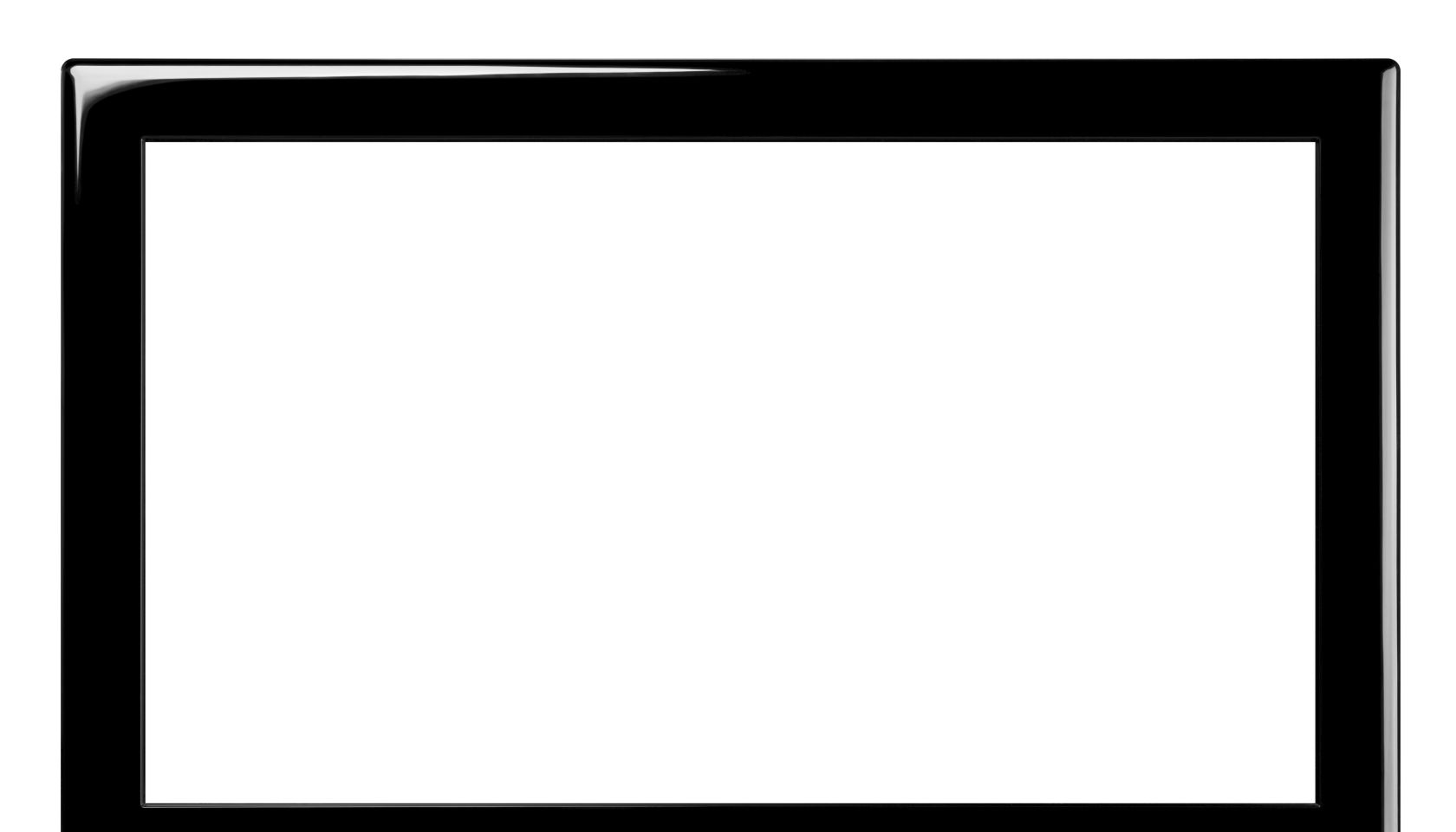 LCD TV & White Screen XXL + Clipping Path