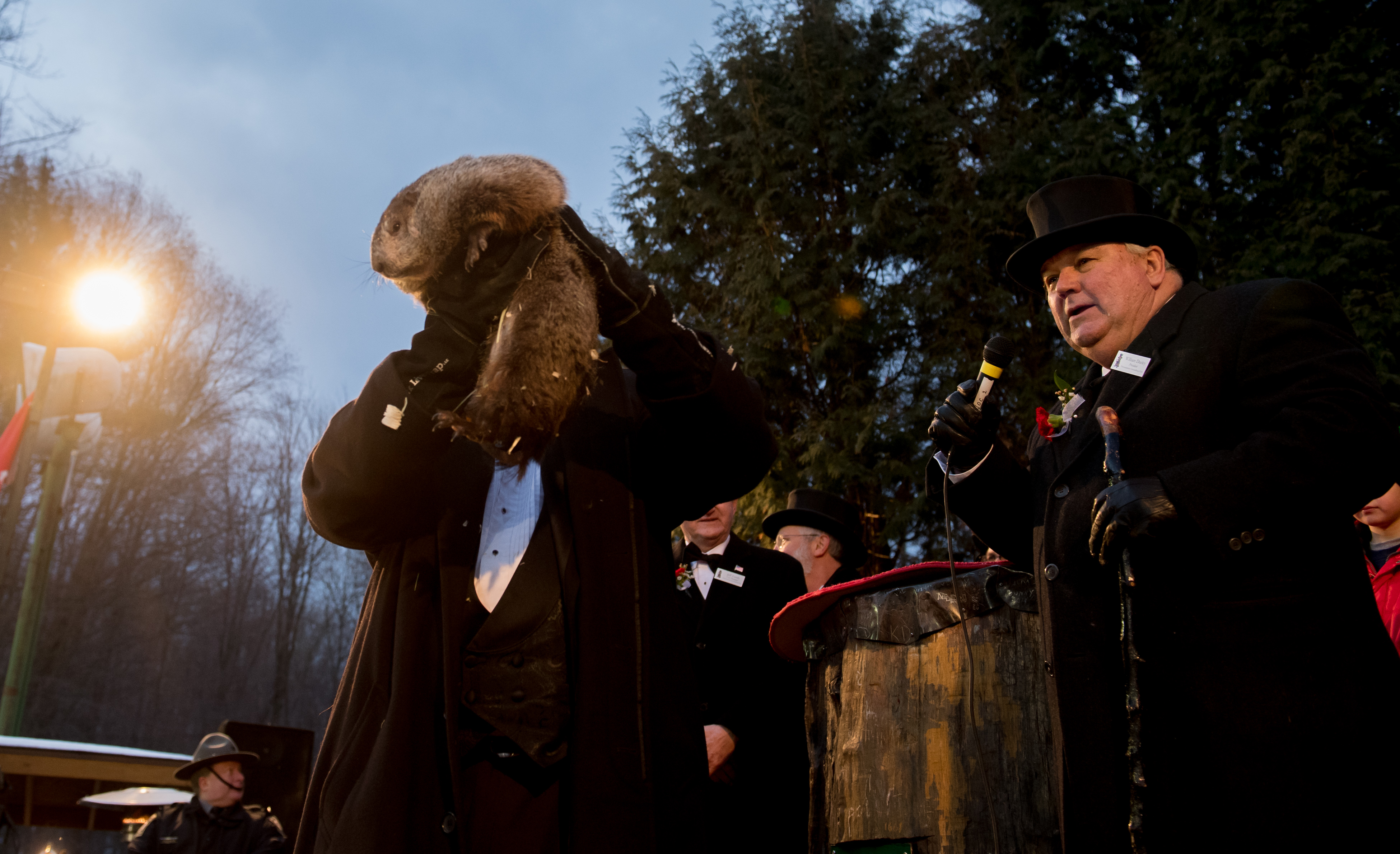 Annual Winter Tradition Of Groundhog Day Celebrated In Punxsutawney, Pennsylvania