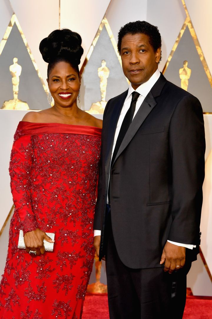 Denzel Washington and his wife