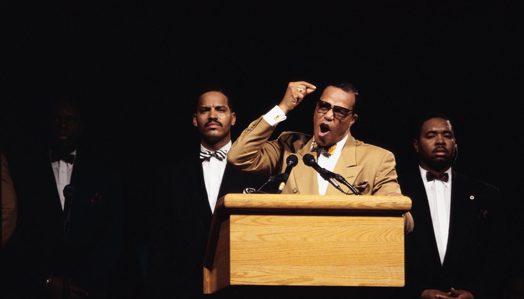 Louis Farrakhan Speaking at Rally