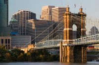 John A. Roebling Bridge and Downtown