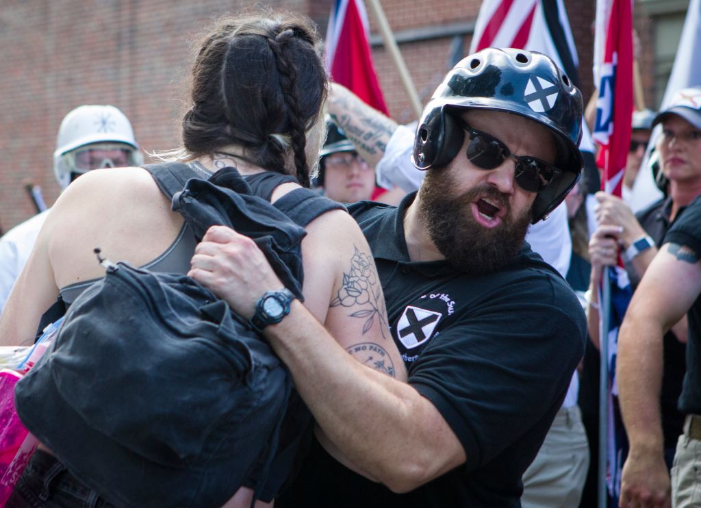 Photos from a KKK rally in Charlottesville, VA