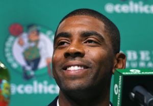 Boston Celtics Introduce New Players Kyrie Irving And Gordon Hayward