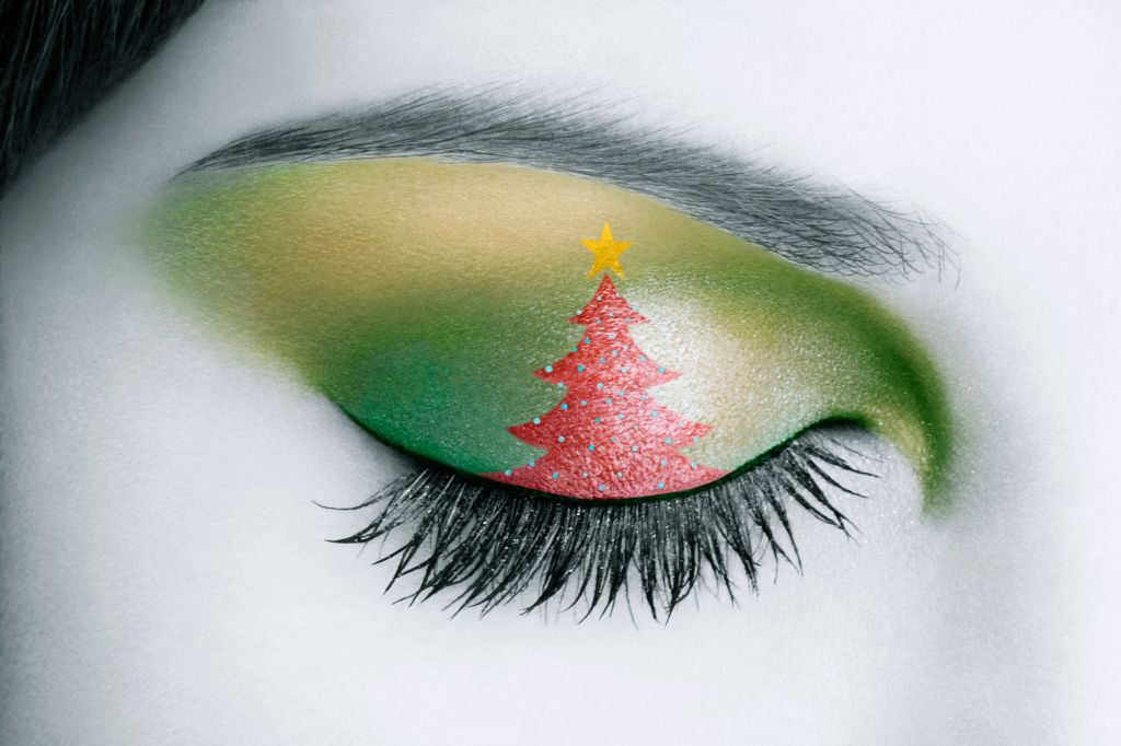 Christmas Eyelid Make-up