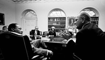 MLK & LBJ In White House