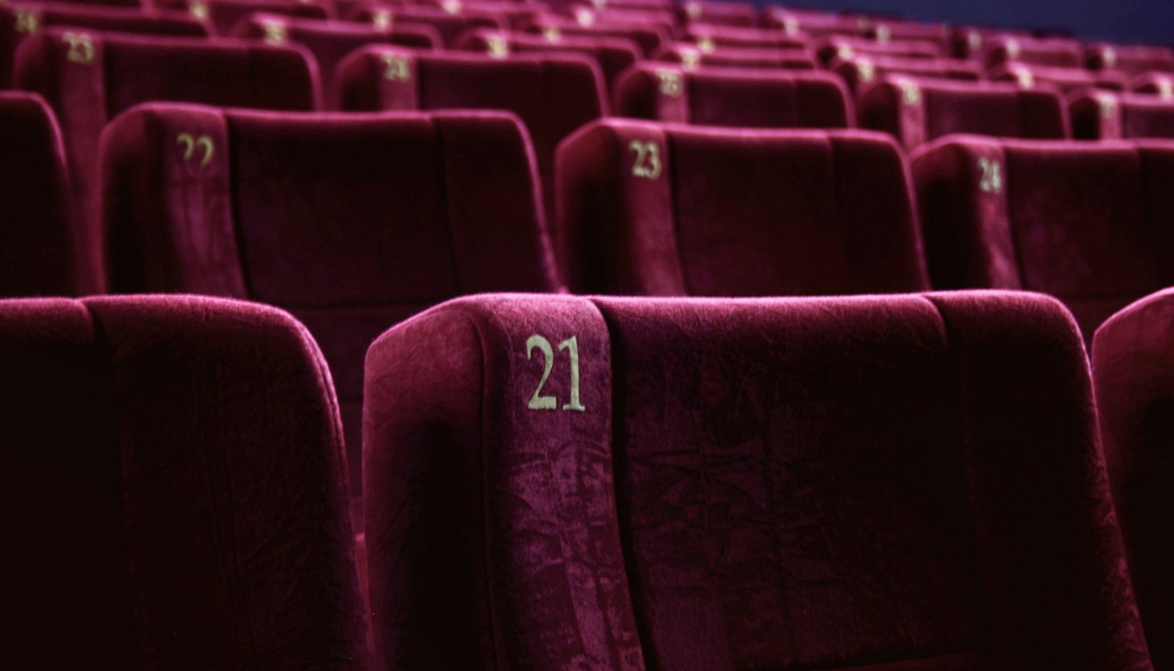 Full Frame Shot Of Empty Chairs In Music Theater