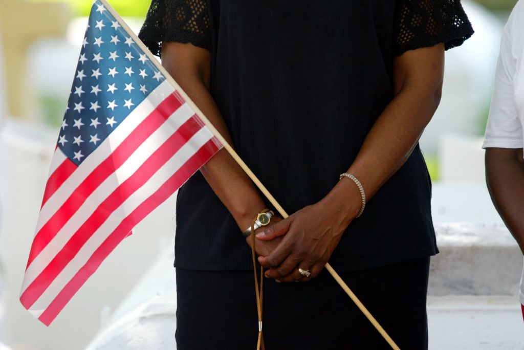 Memorial Day Ceremony In Coconut Grove, Florida.