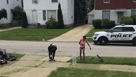 Cleveland white woman calls cops on Black kids for mowing lawn