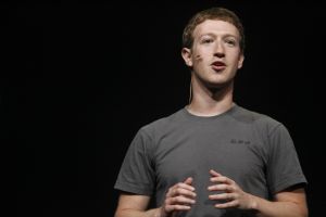 Facebook CEO Mark Zuckerberg delivers a