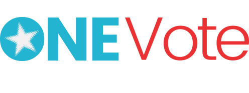 One Vote 2018 Logo Header