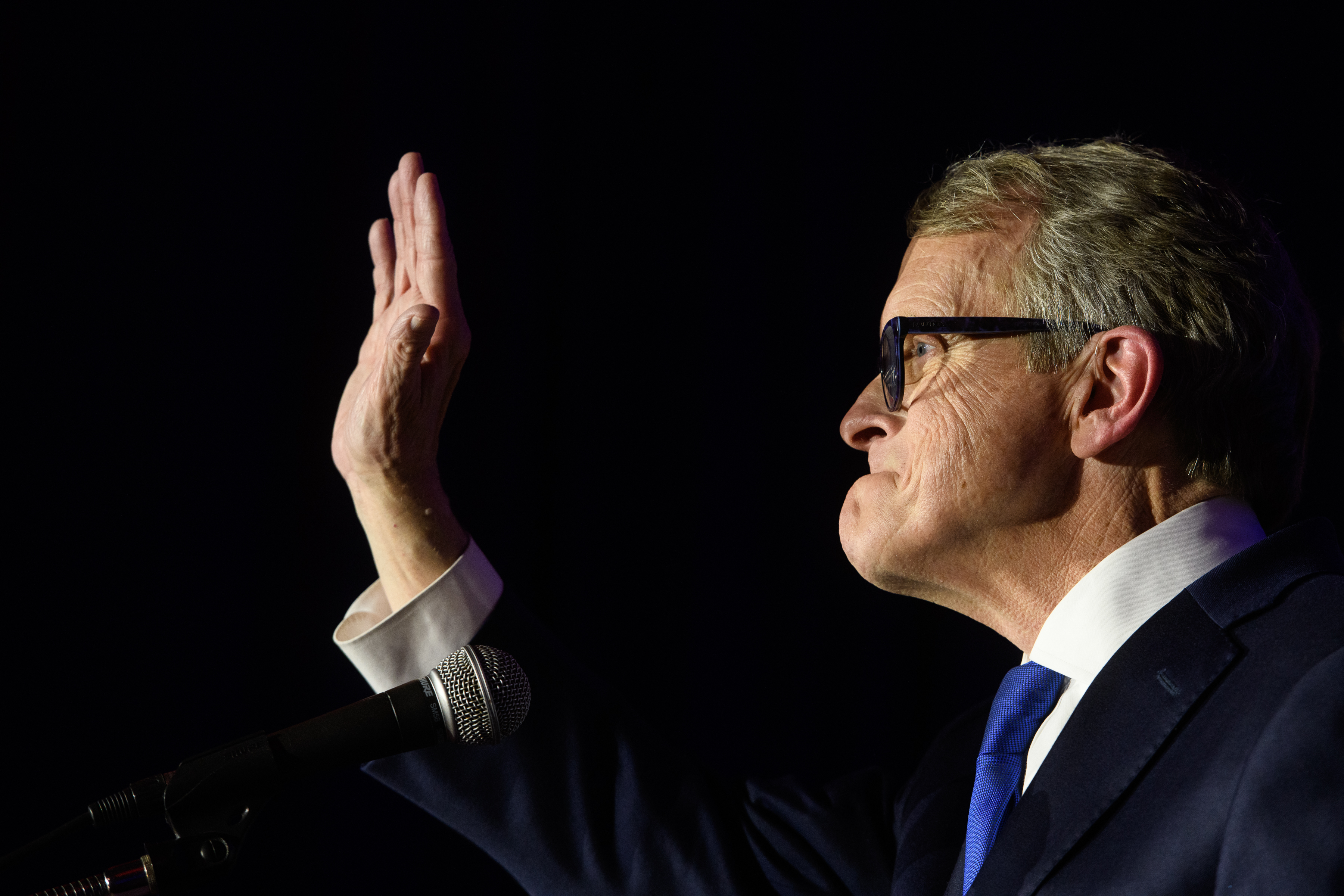 Ohio GOP Gubernatorial Candidate Mike DeWine Attends Election Night In Columbus