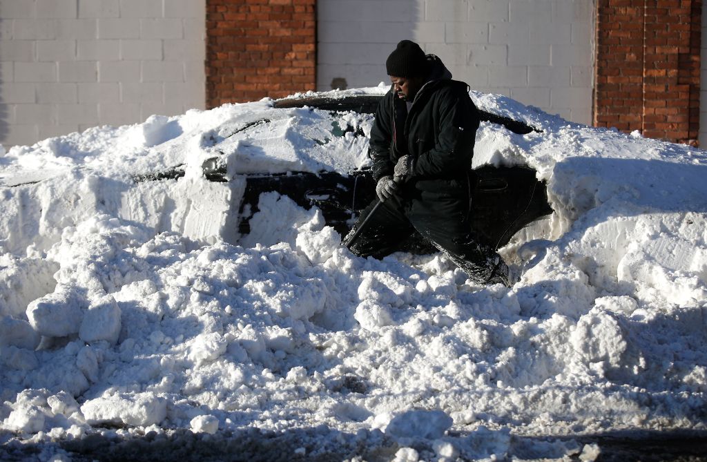 Detroit Area Walloped With Over A Foot Of Snow From Latest Winter Storm
