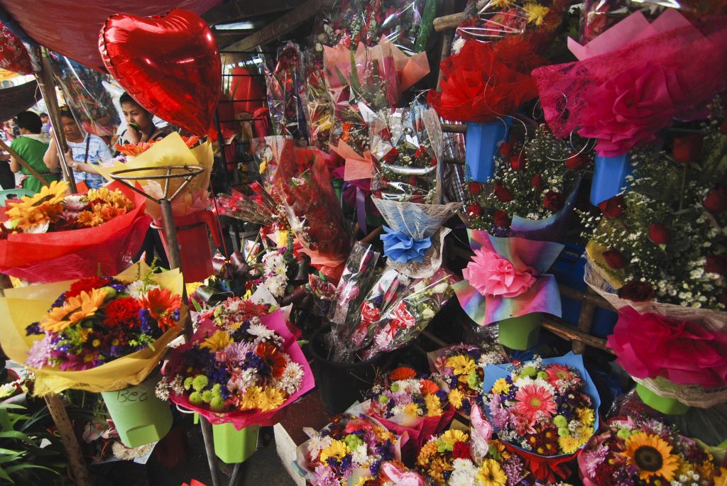 Manila Flower Market Prepares Ahead Of Valentines Day
