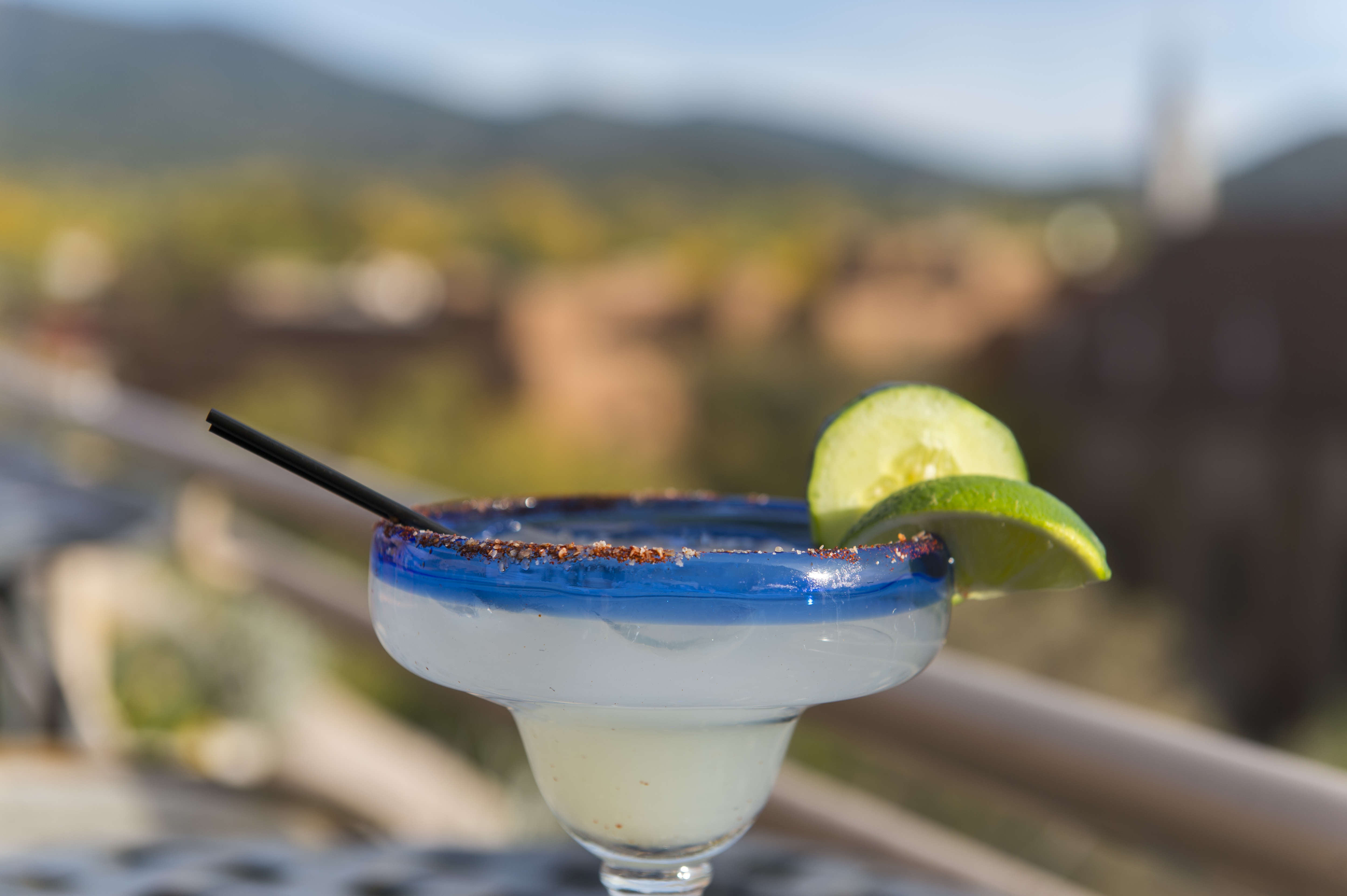 Margarita cocktail at the Bell Tower Bar on top of the La...