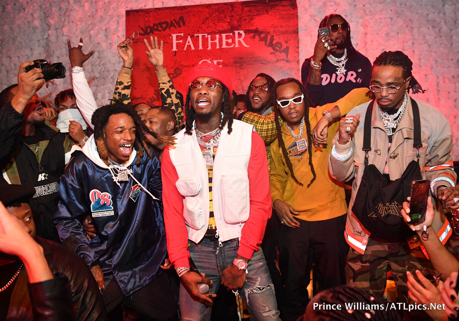 Cardi B and Offset at his Father Of 4 Album Release