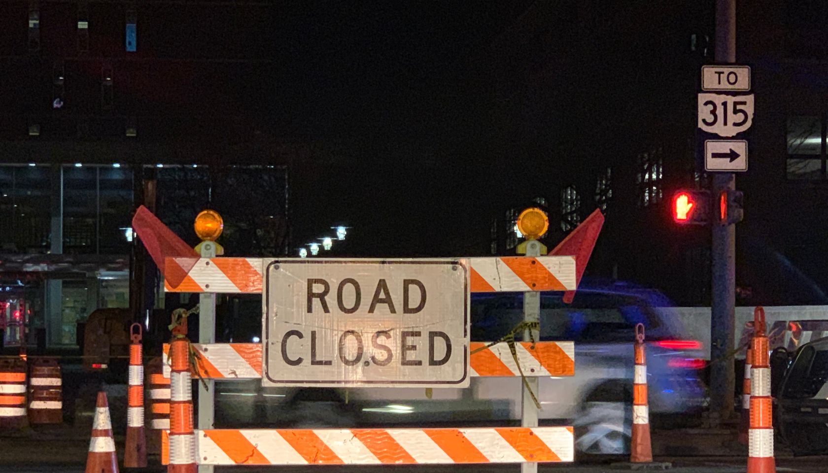 Road Closed Construction Sign