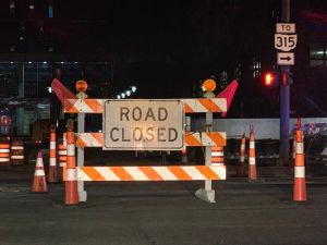 Road Closed Construction Sign