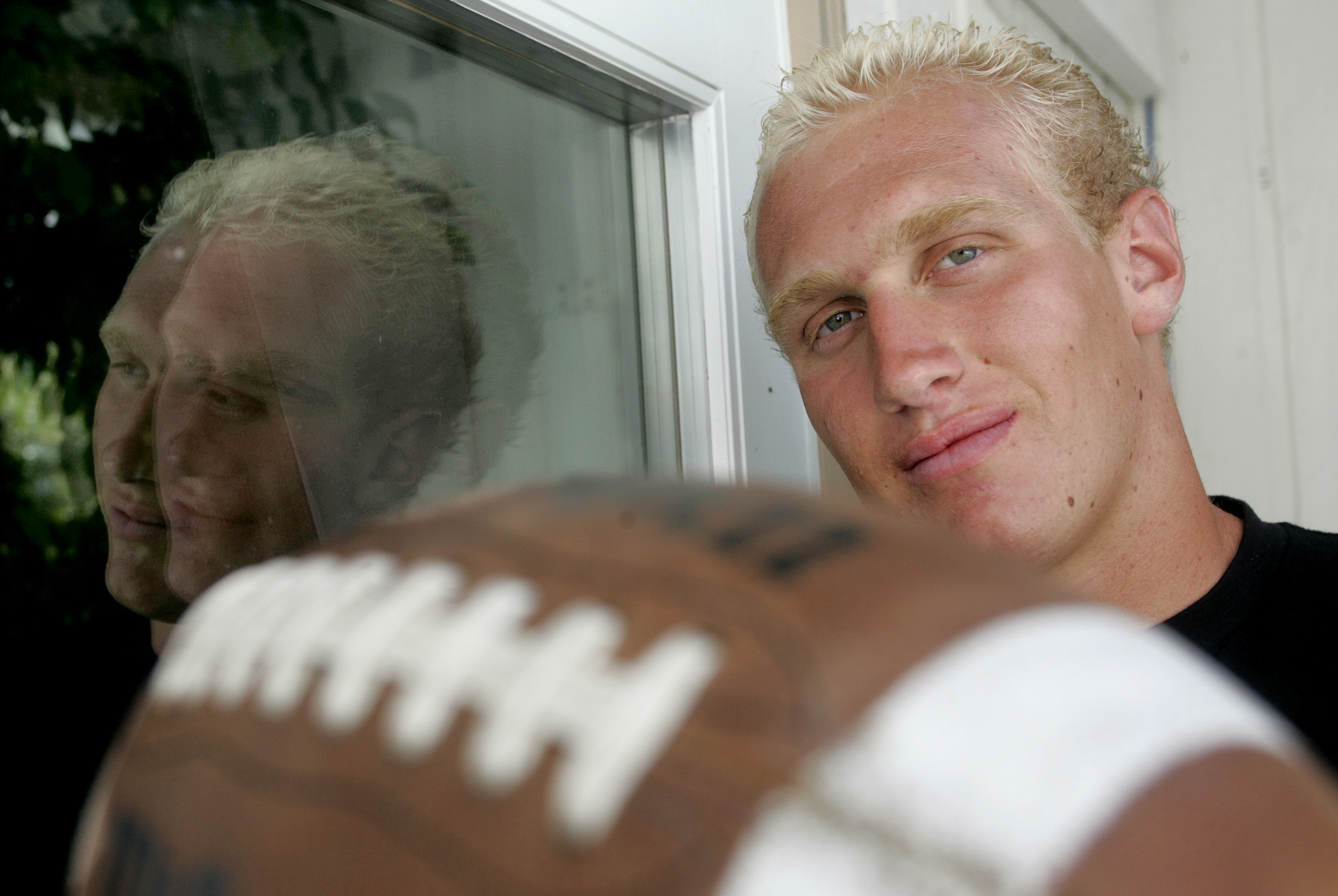 (San Juan Capistrano, CA) (8/25/05) Konrad Reuland who plays tight end for the Mission Viejo High S