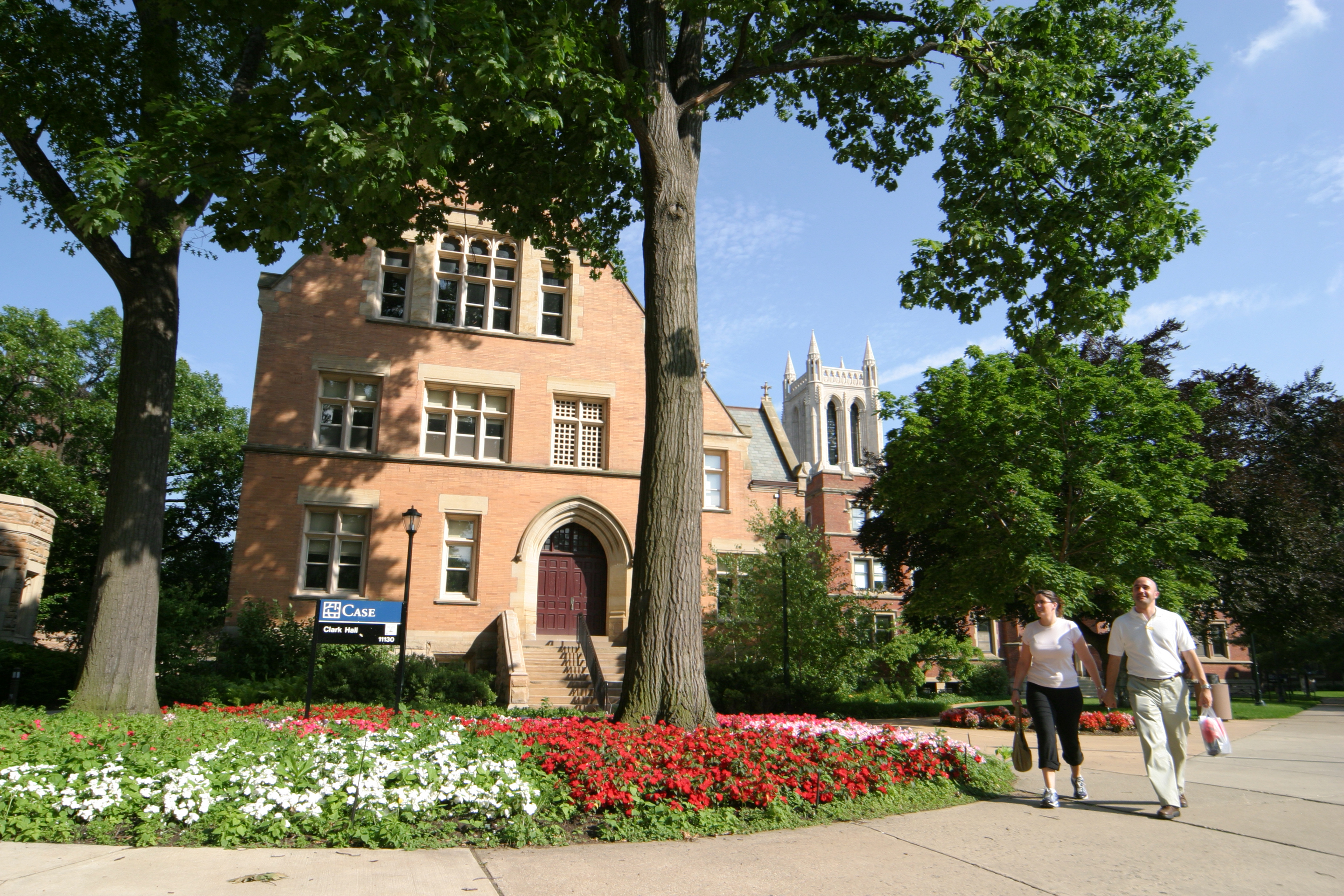The exterior of Clark Hall at Case Western Reserve University.