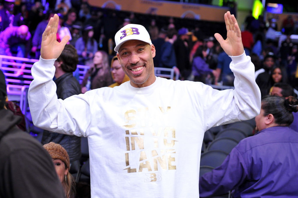 Celebrities At The Los Angeles Lakers Game
