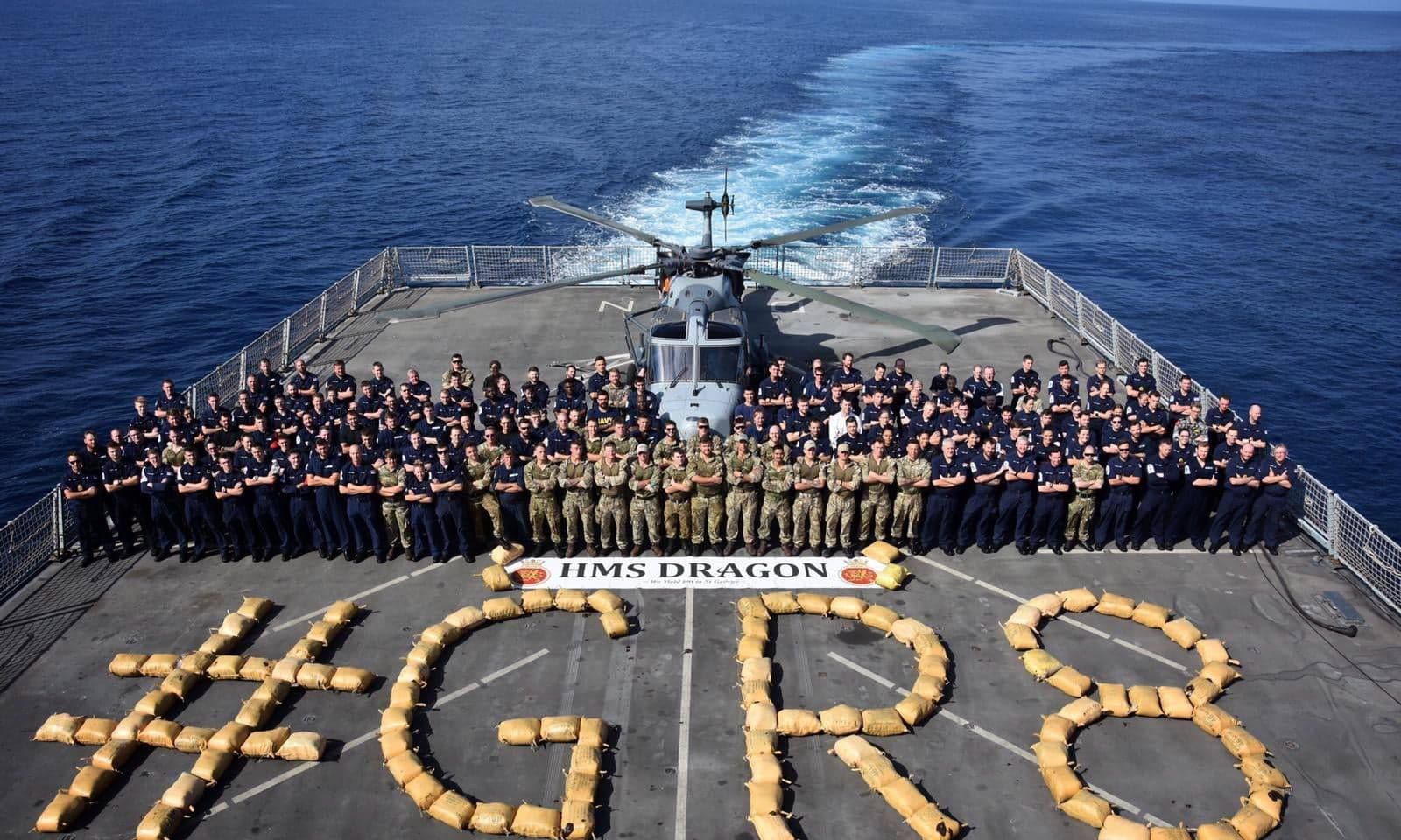 Destroyer HMS Dragon strikes again with another drug haul