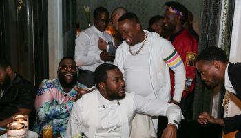 Meek Mill has a D'USSE dinner celebration for his birthday at Ysabel