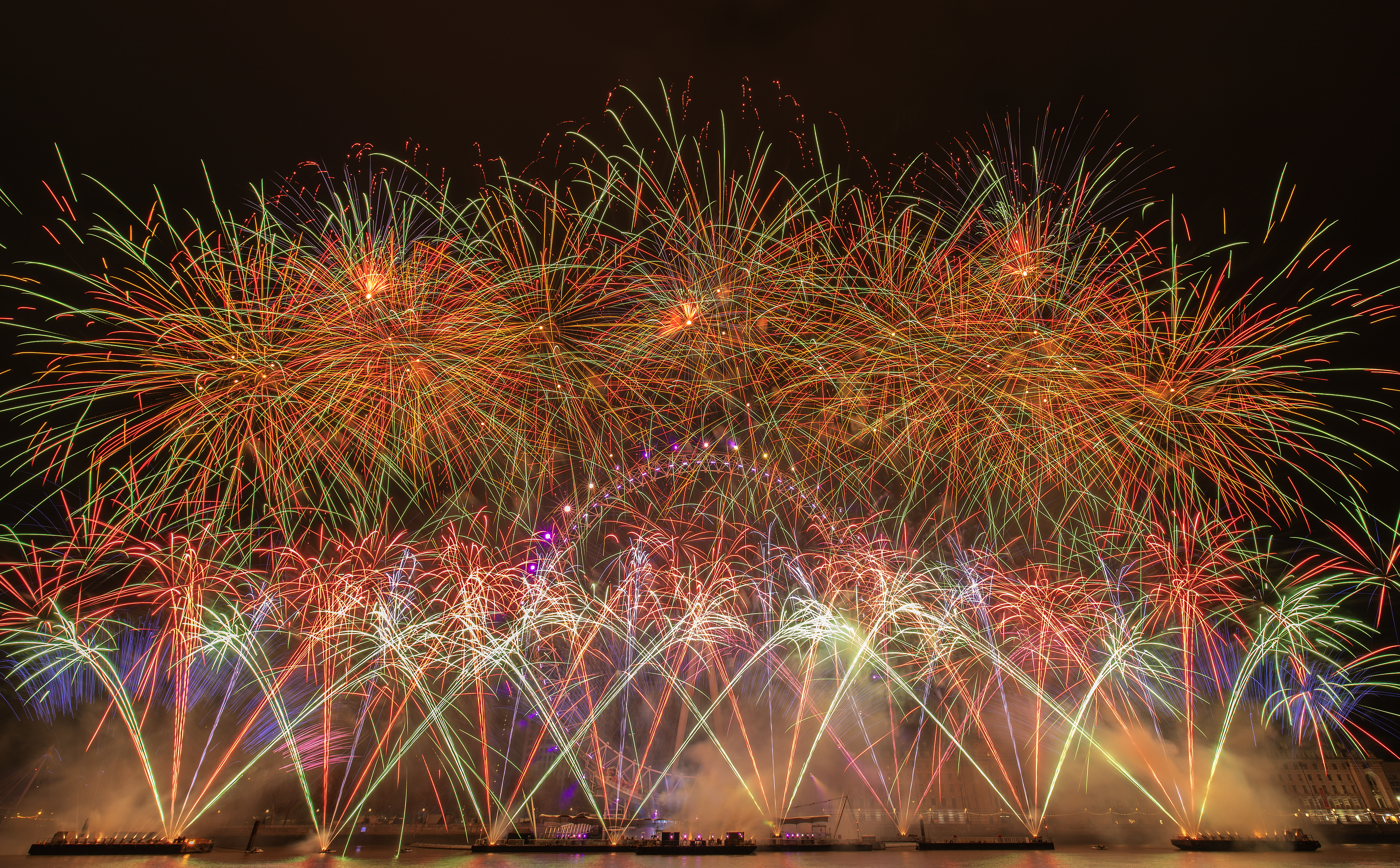 London's New Year's Eve fireworks display