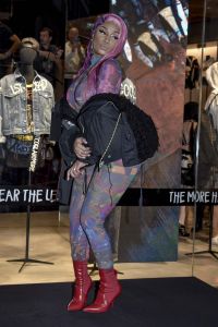 Nicki Minaj at the new Diesel Capsule Collection presentation in Milan