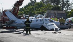 Single-Engine Plane Crashes On Florida Turnpike