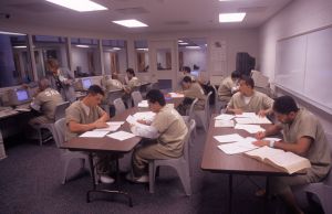 Inmates in study program, Santa Ana, CA