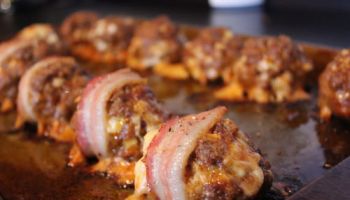 Bacon Wrapped TACO Meatballs
