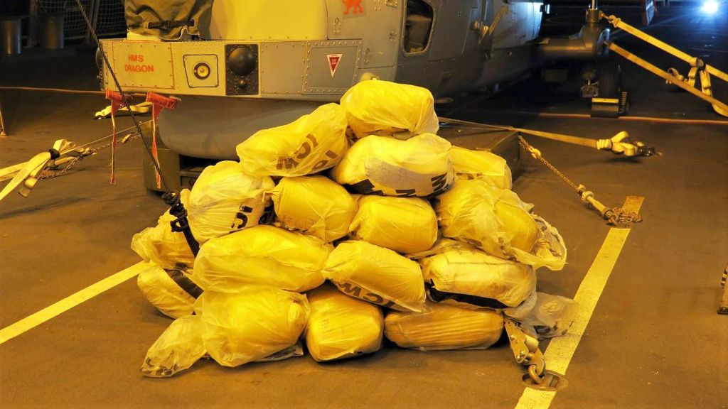 Royal Navy warship seizes tonnes of hashish in major Gulf drugs bust