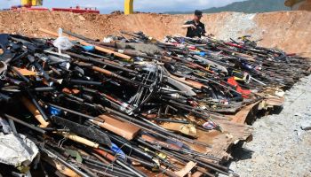 Yunnan Police Destroy Over 9,000 Illegal Firearms