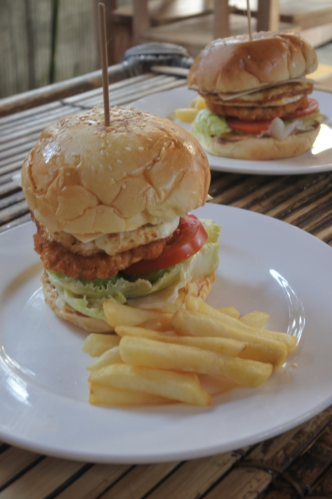 Chicken Burger with Chips