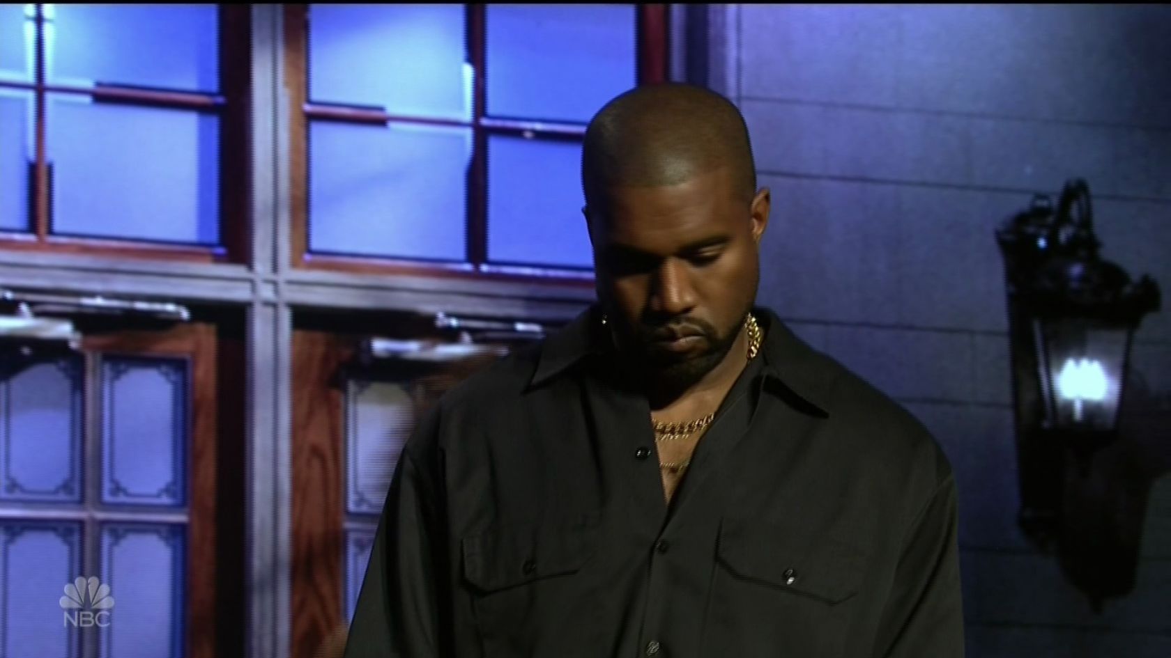 Adam Driver with musical guest Kayne West hosts the 44th season episode 1 NBC's 'Saturday Night Live'