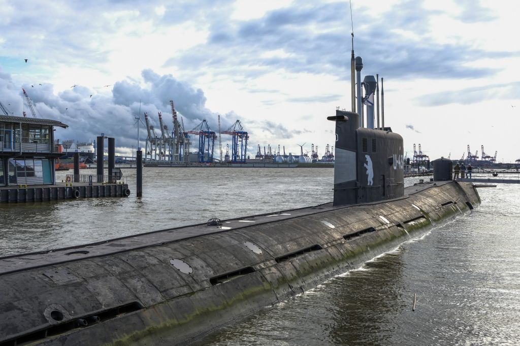 Submarine U-434 in Hamburg