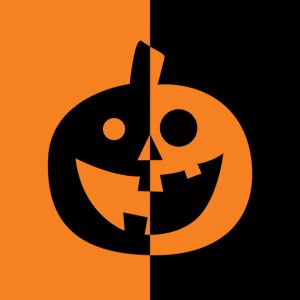 Black And Orange Halloween Pumpkin Icon 6